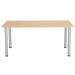 Jemini Rectangular Meeting Table 1800x800x730 Nova OakSilver KF816661 KF816661