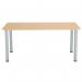 Jemini Rectangular Meeting Table 1800x800x730 Nova OakSilver KF816661 KF816661