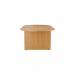 Jemini D-End Meeting Table 2400x1000x730mm Beech KF816708 KF816708