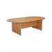 Jemini D-End Meeting Table 2400x1000x730mm Beech KF816708 KF816708