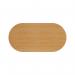 Jemini D-End Meeting Table 2400x1000x730mm Beech KF816708 KF816708