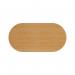 Jemini D-End Meeting Table 2400x1000x730mm Beech KF816708 KF816708