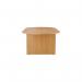 Jemini D-End Meeting Table 2400x1000x730mm Beech KF816708 KF816708