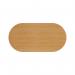 Jemini D-End Meeting Table 2400x1000x730mm Beech KF816708 KF816708