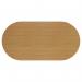 Jemini D-End Meeting Table 2400x1200x730mm Nova Oak KF816715 KF816715