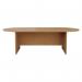 Jemini D-End Meeting Table 2400x1200x730mm Nova Oak KF816715 KF816715