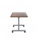 Jemini Rectangular Tilting Table 1200x700x720mm Dark WalnutSilver KF816739 KF816739
