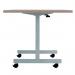 Jemini Rectangular Tilting Table 1200x700x720mm Grey Oak/Silver KF816746 KF816746