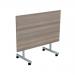 Jemini Rectangular Tilting Table 1200x700x720mm Grey Oak/Silver KF816746 KF816746