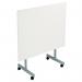 Jemini Rectangular Tilting Table 1200x700x720mm White/Silver KF816760 KF816760