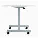 Jemini Rectangular Tilting Table 1200x700x720mm White/Silver KF816760 KF816760