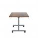 Jemini Rectangular Tilting Table 1200x800x720mm Dark WalnutSilver KF816783 KF816783
