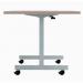 Jemini Rectangular Tilting Table 1200x800x720mm Grey Oak/Silver KF816790 KF816790