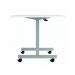 Jemini Rectangular Tilting Table 1200x800x720mm White/Silver KF816814 KF816814