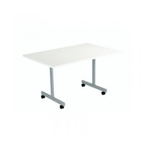 VOW Jemini Rectangular Tilting Table 1200x800x720mm WhiteSilver KF816814 KF816814