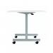 Jemini Rectangular Tilting Table 1200x800x720mm WhiteSilver KF816814 KF816814