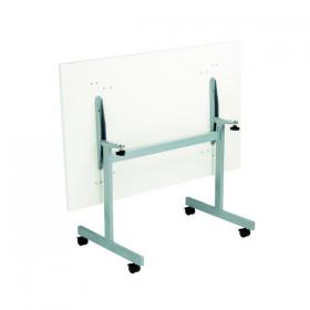 Jemini Rectangular Tilting Table 1200x800x720mm White/Silver KF816814 KF816814