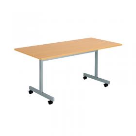VOW Jemini Rectangular Tilting Table 1600x700x720mm BeechSilver KF816821 KF816821