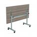 Jemini Rectangular Tilting Table 1600x700x720mm Grey Oak/Silver KF816845 KF816845