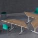 Jemini Rectangular Tilting Table 1600x700x720mm Nova OakSilver KF816852 KF816852
