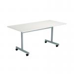 Jemini Rectangular Tilting Table 1600x700x720mm White/Silver KF816869 KF816869