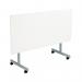 Jemini Rectangular Tilting Table 1600x700x720mm White/Silver KF816869 KF816869