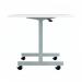 Jemini Rectangular Tilting Table 1600x700x720mm White/Silver KF816869 KF816869