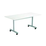 Jemini Rectangular Tilting Table 1600x700x720mm White/Silver KF816869 KF816869