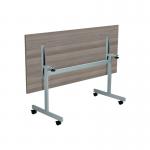 Jemini Rectangular Tilting Table 1600x800x720mm Grey OakSilver KF816899 KF816899