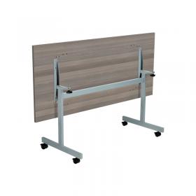 VOW Jemini Rectangular Tilting Table 1600x800x720mm Grey OakSilver KF816899 KF816899