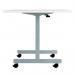 Jemini Rectangular Tilting Table 1600x800x720mm White/Silver KF816913 KF816913