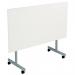Jemini Rectangular Tilting Table 1600x800x720mm WhiteSilver KF816913 KF816913