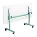 Jemini Rectangular Tilting Table 1600x800x720mm White/Silver KF816913