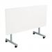 Jemini Rectangular Tilting Table 1600x800x720mm White/Silver KF816913 KF816913