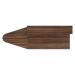 Jemini Reception Unit with Extension 1400x800x740mm Dark Walnut KF818245 KF818245