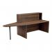 Jemini Reception Unit with Extension 1400x800x740mm Dark Walnut KF818245 KF818245