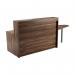 Jemini Reception Unit with Extension 1400x800x740mm Dark Walnut KF818245 KF818245