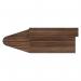 Jemini Reception Unit with Extension 1400x800x740mm Dark Walnut KF818245 KF818245