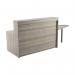 Jemini Reception Unit with Extension 1400x800x740mm Grey Oak KF818252 KF818252