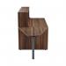 Jemini Reception Unit with Extension 1600x800x740mm Dark Walnut KF818320 KF818320