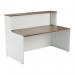 Jemini Reception Unit 1400x800x740mm Dark Walnut/White KF818368 KF818368