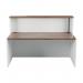 Jemini Reception Unit 1400x800x740mm Dark Walnut/White KF818368 KF818368