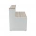 Jemini Reception Unit 1400x800x740mm Grey Oak/White KF818374 KF818374