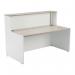 Jemini Reception Unit 1400x800x740mm Grey OakWhite KF818374 KF818374