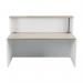 Jemini Reception Unit 1400x800x740mm Grey OakWhite KF818374 KF818374