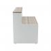 Jemini Reception Unit 1400x800x740mm Grey OakWhite KF818374 KF818374