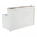 Jemini Reception Unit 1400x800x740mm Grey OakWhite KF818374 KF818374