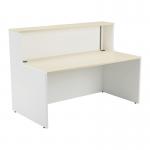 Jemini Reception Unit 1400x800x740mm Maple/White KF818381 KF818381