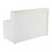 Jemini Reception Unit 1400x800x740mm Maple/White KF818381 KF818381