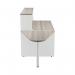 Jemini Reception Unit with Extension 1400x800x740mm Grey Oak/White KF818405 KF818405